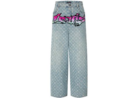 louis vuitton baggy denim pants indigo|Denim Collection for Men .